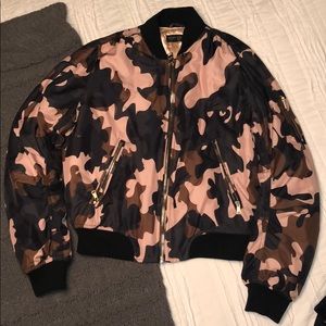 Top shop|| Camo bomber jacket